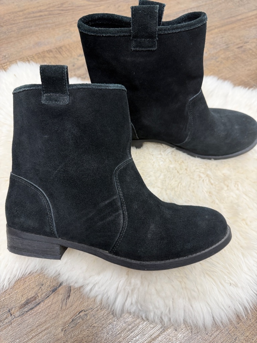 Sole Society Natasha suede ankle booties Black- Size 9.5